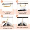 imageMr Pen Space Saving Hangers for Clothes 8 pcs Autumn Colors Plastic Multi Clothes Hangers Space Saving 5 Slots 360 Rotating Hooks