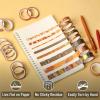imageMr Pen Washi Tape Set 21 Rolls Assorted Sizes Geo Labyrinth Washi Tape for JournalingAutumn Leaves