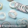 imageMr Pen Washi Tape Set 21 Rolls Assorted Sizes Geo Labyrinth Washi Tape for JournalingFloral