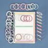 imageMr Pen Washi Tape Set 21 Rolls Assorted Sizes Geo Labyrinth Washi Tape for JournalingGold Foil Print