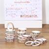 imageMr Pen Washi Tape Set 21 Rolls Assorted Sizes Geo Labyrinth Washi Tape for JournalingNostalgic Theme