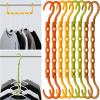 imageMr Pen Space Saving Hangers for Clothes 8 pcs Autumn Colors Plastic Multi Clothes Hangers Space Saving 5 Slots 360 Rotating Hooks