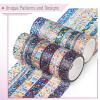 imageMr Pen Washi Tape Set 21 Rolls Assorted Sizes Ocean Breeze Washi Tape for JournalingGeo Labyrinth