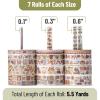 imageMr Pen Washi Tape Set 21 Rolls Assorted Sizes Ocean Breeze Washi Tape for JournalingNostalgic Theme
