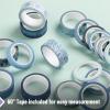 imageMr Pen Washi Tape Set 21 Rolls Assorted Sizes Ocean Breeze Washi Tape for JournalingOcean Breeze