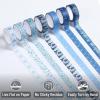 imageMr Pen Washi Tape Set 21 Rolls Assorted Sizes Ocean Breeze Washi Tape for JournalingOcean Breeze