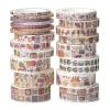 imageMr Pen Washi Tape Set 21 Rolls Assorted Sizes Ocean Breeze Washi Tape for JournalingNostalgic Theme