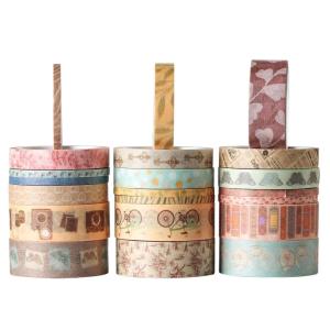 imageMr Pen Washi Tape Set 21 Rolls Assorted Sizes Ocean Breeze Washi Tape for JournalingVintage Charm