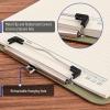 imageMr Pen Plastic Clipboard 125quot x 9quot 2 Pack Faded Earthy Clipboard Plastic LowProfile Metal Clip with Retractable Hanging HoleFaded Earthy