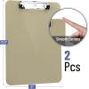 imageMr Pen Plastic Clipboard 125quot x 9quot 2 Pack Faded Earthy Clipboard Plastic LowProfile Metal Clip with Retractable Hanging HoleFaded Earthy
