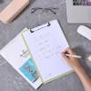 imageMr Pen Plastic Clipboard 125quot x 9quot 2 Pack Faded Earthy Clipboard Plastic LowProfile Metal Clip with Retractable Hanging HoleFaded Olive Green