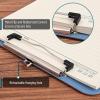 imageMr Pen Plastic Clipboard 125quot x 9quot 2 Pack Faded Earthy Clipboard Plastic LowProfile Metal Clip with Retractable Hanging HoleGrayblue