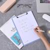 imageMr Pen Plastic Clipboard 125quot x 9quot 2 Pack Faded Earthy Clipboard Plastic LowProfile Metal Clip with Retractable Hanging HoleGrayblue