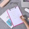 imageMr Pen Plastic Clipboard 125quot x 9quot 2 Pack Faded Earthy Clipboard Plastic LowProfile Metal Clip with Retractable Hanging HoleHot Pink