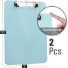 imageMr Pen Plastic Clipboard 125quot x 9quot 2 Pack Faded Earthy Clipboard Plastic LowProfile Metal Clip with Retractable Hanging HolePastel Green
