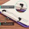 imageMr Pen Plastic Clipboard 125quot x 9quot 2 Pack Faded Earthy Clipboard Plastic LowProfile Metal Clip with Retractable Hanging HolePurple