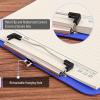 imageMr Pen Plastic Clipboard 125quot x 9quot 2 Pack Faded Earthy Clipboard Plastic LowProfile Metal Clip with Retractable Hanging HoleSurf Blue