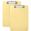 imageMr Pen Plastic Clipboard 125quot x 9quot 2 Pack Faded Earthy Clipboard Plastic LowProfile Metal Clip with Retractable Hanging HoleButter Cream
