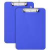 imageMr Pen Plastic Clipboard 125quot x 9quot 2 Pack Faded Earthy Clipboard Plastic LowProfile Metal Clip with Retractable Hanging HoleSurf Blue