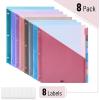 imageMr Pen Binder Dividers with Pockets and Tabs 2 Sets 8 PackSet Colorful 3 Ring Binder Dividers with Tabs and Pockets on Both SidesElemental