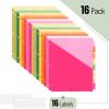 imageMr Pen Binder Dividers with Pockets and Tabs 2 Sets 8 PackSet Colorful 3 Ring Binder Dividers with Tabs and Pockets on Both SidesFloral Meadow