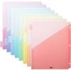 imageMr Pen Binder Dividers with Pockets and Tabs 2 Sets 8 PackSet Colorful 3 Ring Binder Dividers with Tabs and Pockets on Both SidesMacaron