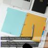 imageMr Pen 3 Ring Binder Dividers with Tabs 2 Sets 6 PackSet Letter Size Winter Colors Plastic 6 Tab Dividers for 3 Ring Binder with 12 pcs Labels