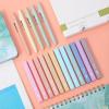 imageMr Pen Aesthetic Highlighters and Gel Pens 17 Pack 12 Muted Pastel Highlighters No Bleed ampamp 5 Black Ink 07mm Aesthetic Gel Pens