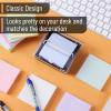imageMr Pen Pop Up Note Dispenser 3quot x 3quot Black Sticky Note Dispenser Sticky Note Holder for Desk