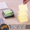 imageMr Pen Pop Up Note Dispenser 3quot x 3quot Black Sticky Note Dispenser Sticky Note Holder for Desk