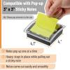 imageMr Pen Pop Up Note Dispenser 3quot x 3quot Black Sticky Note Dispenser Sticky Note Holder for Desk