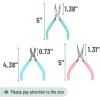 imageMr Pen Jewelry Pliers Set 3 Pack Colorful Rubber Handle ampamp Ergonomic Design Mini Pliers for Jewelry Making Tools Small Wire Cutters for CraftingPastel 2