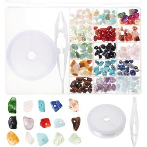 imageMr Pen Crystal Beads for Jewelry Making 240 Pcs with Roll of Crystal String and Tweezer Crystal Beads for Bracelets Bracelet Beads Crystal Gemstones for Jewelry Making Rock Beads