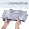imageMr Pen Baby Diaper Caddy Organizer 2 Pack Gray Baby Caddy Organizer with Handle Compact Size Collapsible ampamp PortableBlue Inside