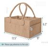 imageMr Pen Baby Diaper Caddy Organizer 2 Pack Gray Baby Caddy Organizer with Handle Compact Size Collapsible ampamp PortableEarthy Clay
