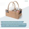 imageMr Pen Baby Diaper Caddy Organizer 2 Pack Gray Baby Caddy Organizer with Handle Compact Size Collapsible ampamp PortableEarthy Clay