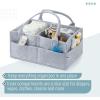 imageMr Pen Baby Diaper Caddy Organizer 2 Pack Gray Baby Caddy Organizer with Handle Compact Size Collapsible ampamp PortableGray