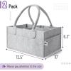 imageMr Pen Baby Diaper Caddy Organizer 2 Pack Gray Baby Caddy Organizer with Handle Compact Size Collapsible ampamp PortableGray