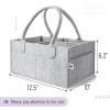 imageMr Pen Baby Diaper Caddy Organizer 2 Pack Gray Baby Caddy Organizer with Handle Compact Size Collapsible ampamp PortableGray