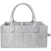 imageMr Pen Baby Diaper Caddy Organizer 2 Pack Gray Baby Caddy Organizer with Handle Compact Size Collapsible ampamp PortableGray