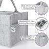 imageMr Pen Baby Diaper Caddy Organizer 2 Pack Gray Baby Caddy Organizer with Handle Compact Size Collapsible ampamp PortableGray