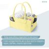 imageMr Pen Baby Diaper Caddy Organizer 2 Pack Gray Baby Caddy Organizer with Handle Compact Size Collapsible ampamp PortableLemon Glow