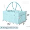 imageMr Pen Baby Diaper Caddy Organizer 2 Pack Gray Baby Caddy Organizer with Handle Compact Size Collapsible ampamp PortableMint Whisper