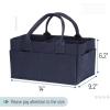 imageMr Pen Baby Diaper Caddy Organizer 2 Pack Gray Baby Caddy Organizer with Handle Compact Size Collapsible ampamp PortableNavy Blue