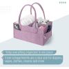 imageMr Pen Baby Diaper Caddy Organizer 2 Pack Gray Baby Caddy Organizer with Handle Compact Size Collapsible ampamp PortableOrchid Mist