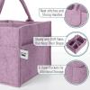imageMr Pen Baby Diaper Caddy Organizer 2 Pack Gray Baby Caddy Organizer with Handle Compact Size Collapsible ampamp PortableOrchid Mist