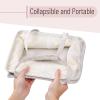 imageMr Pen Baby Diaper Caddy Organizer 2 Pack Gray Baby Caddy Organizer with Handle Compact Size Collapsible ampamp PortablePatterned Gray