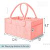 imageMr Pen Baby Diaper Caddy Organizer 2 Pack Gray Baby Caddy Organizer with Handle Compact Size Collapsible ampamp PortablePink