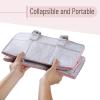 imageMr Pen Baby Diaper Caddy Organizer 2 Pack Gray Baby Caddy Organizer with Handle Compact Size Collapsible ampamp PortablePink Inside
