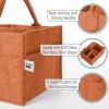 imageMr Pen Baby Diaper Caddy Organizer 2 Pack Gray Baby Caddy Organizer with Handle Compact Size Collapsible ampamp PortableRustic Warmth